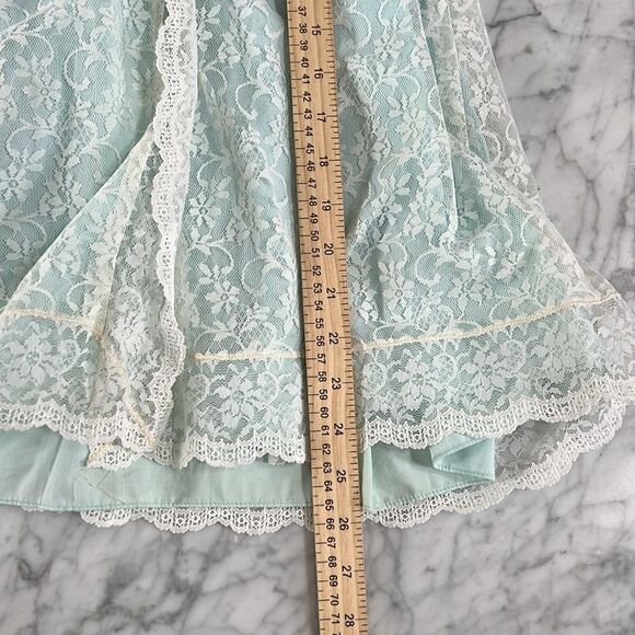 Vintage Light Blue Lace Toddler Cloak Coat 3T - Picture 9 of 13